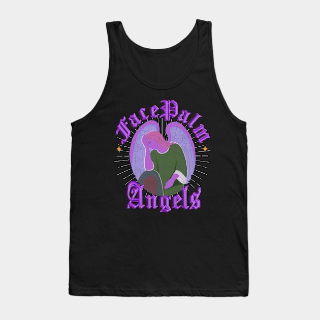 Facepalm Angels Purple Tank Top by hellotomag